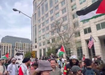 Exclusive video: Leftists swarm ICE headquarters whining about deportation of pro-Hamas radicals
