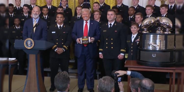 Heartwarming Presentation of Commander-In-Chief Trophy to Navy Midshipmen at the White House: "It is an Honor to Share This Stage with President Trump-I Speak for the Team When I Say That" | The Gateway Pundit