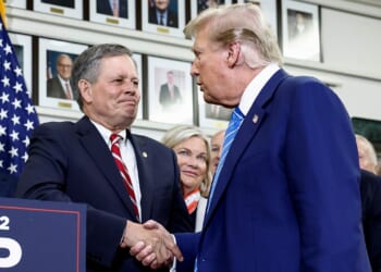 President Donald Trump endorses Republican Sen. Steve Daines of Montana