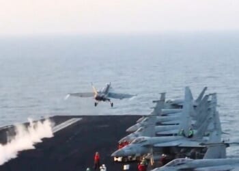 F/A-18 Hornet Fighter Jet Falls Off Aircraft Carrier, Lost at Sea
