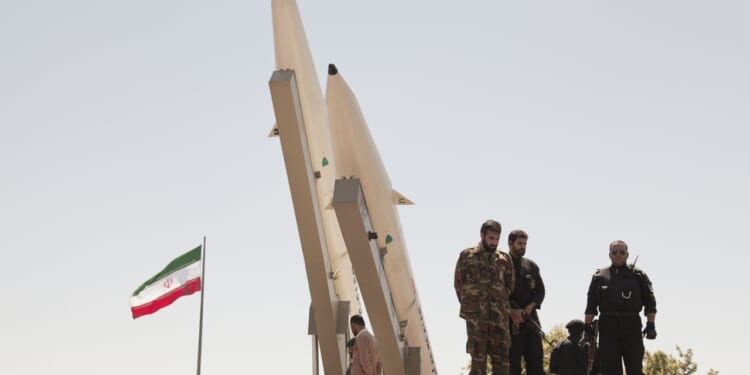 Quds Day rally, Display middleware missiles, Zulfiqar rocket, Iranian Revolutionary Guards, Iran Tehran, june 23, 2017.