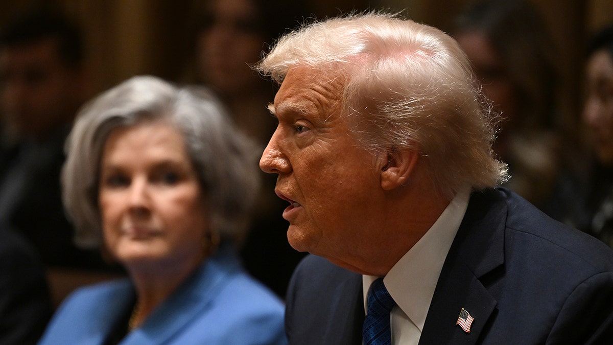 President Donald Trump and chief of staff Susan Wiles