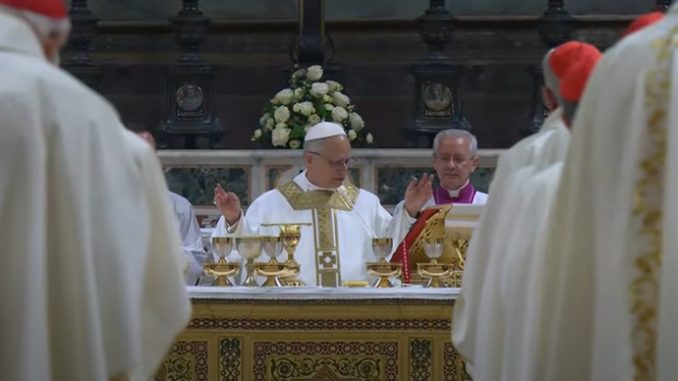 PopeLeoXIV_FirstMass2025ewtn
