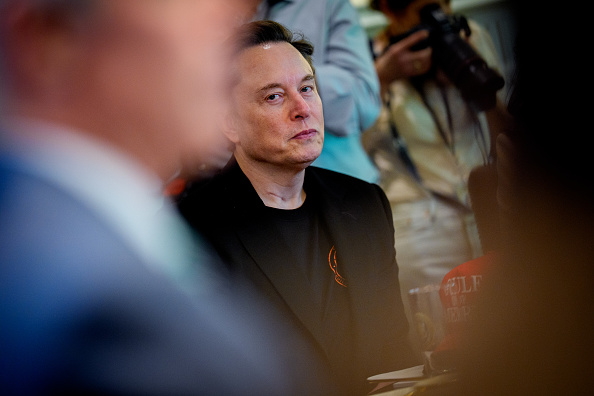 Tesla CEO Elon Musk during a Cabinet meeting at the White House