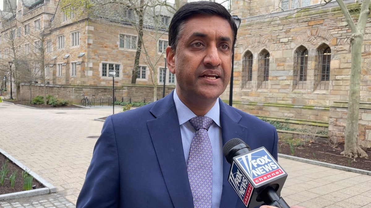 Democratic Rep. Ro Khanna of California is interviewed by Fox News Digital at Yale University on April 15, 2025 in New Haven, Connecticut.