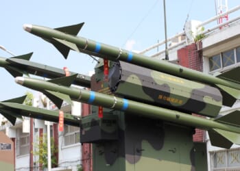 A Taiwanese missile launcher.