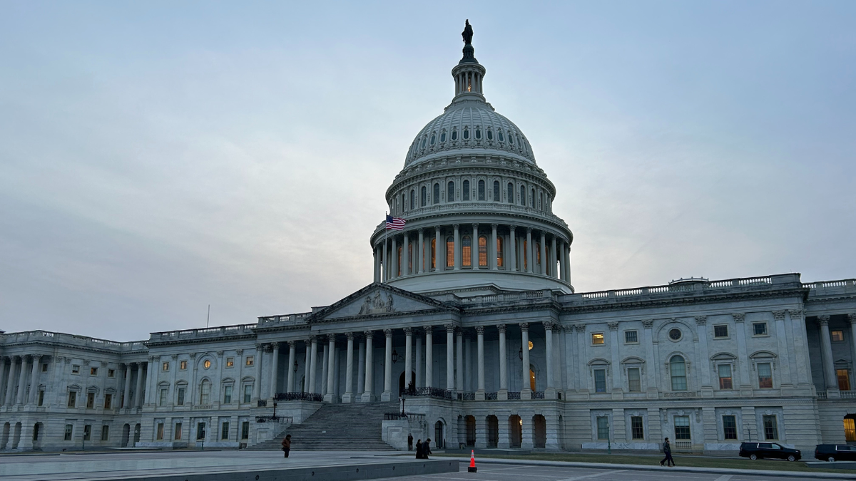 US Capitol Building at sunset on January 30th, 2025