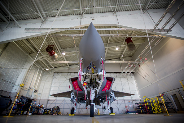 A Lockheed Martin F-35A Lightning ll multirole fighter jet