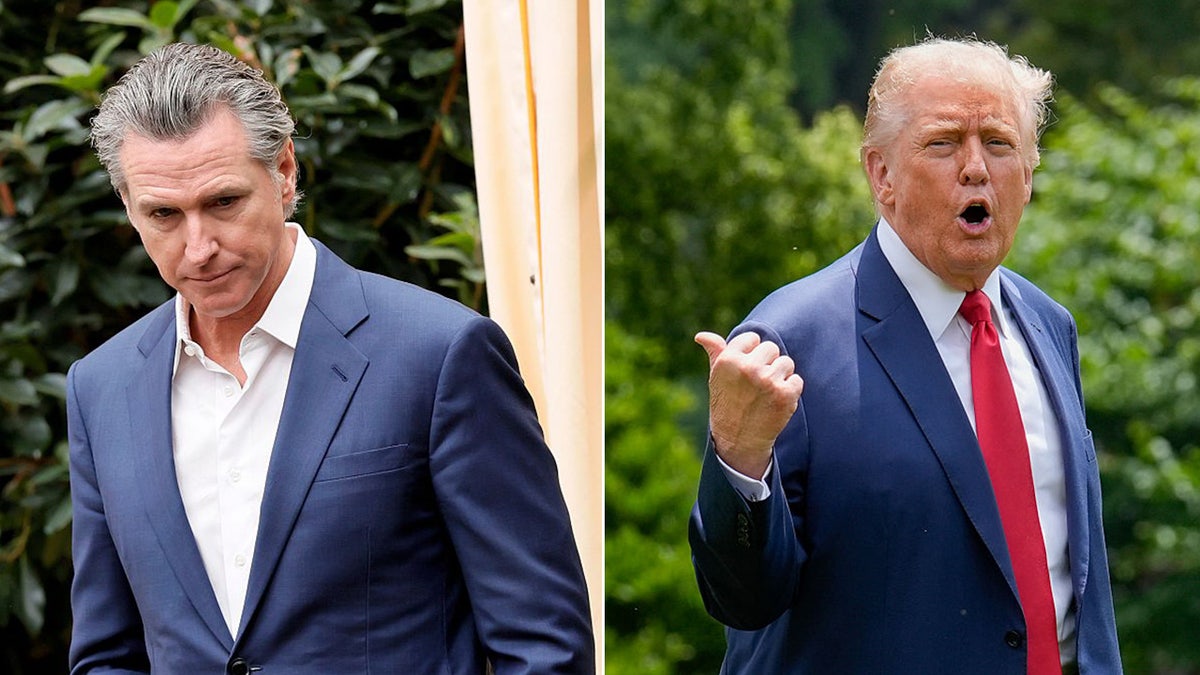 President Donald Trump and California Gov. Gavin Newsom. (Getty Images)