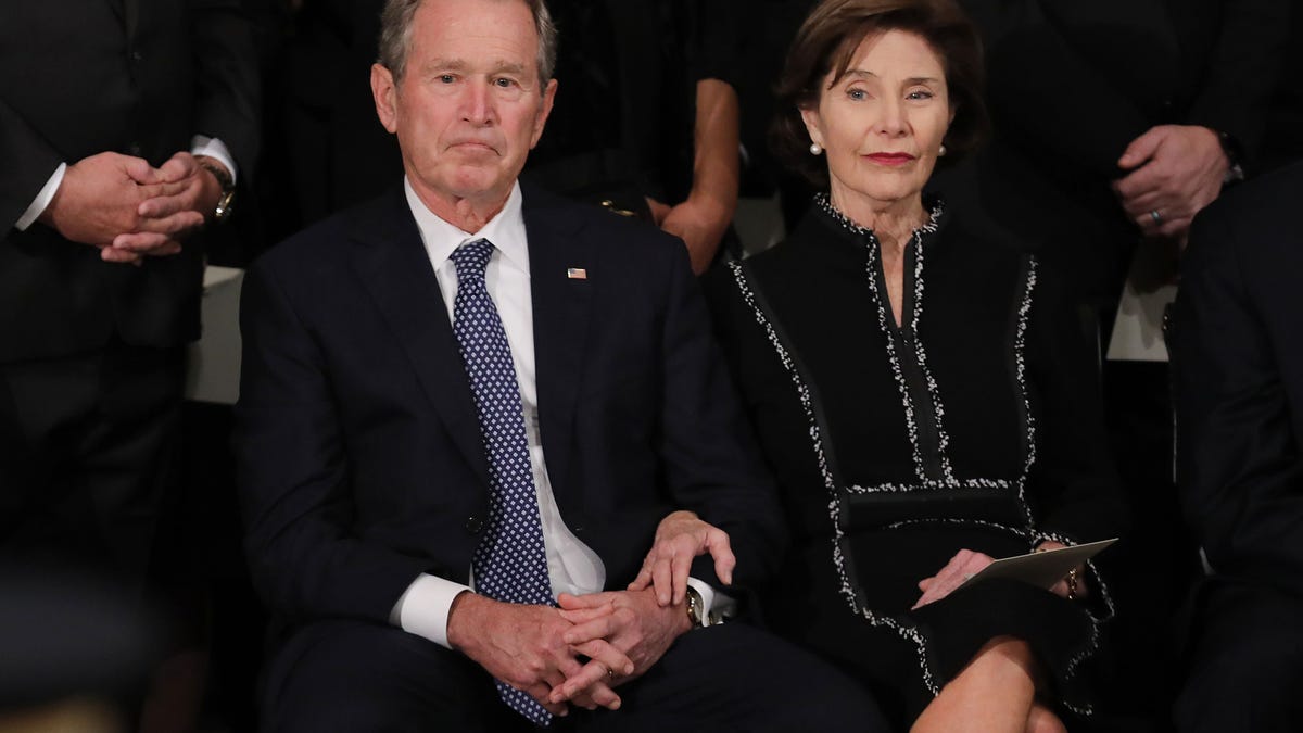 Former U.S. President George W. Bush and former first lady Laura Bush published a statement on the devastation in Texas following flash floods that have claimed dozens of lives.