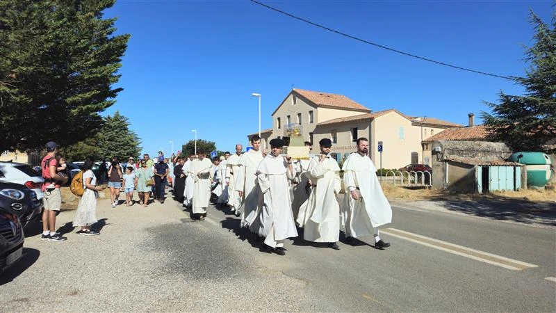Every year, on the Sunday closest to July 22, a procession with Mary Magdalene’s skull — contained in a gold reliquary — takes place throughout the streets of Sainte-Maximine in France. Credit: Sanctuary of La Sainte-Baume