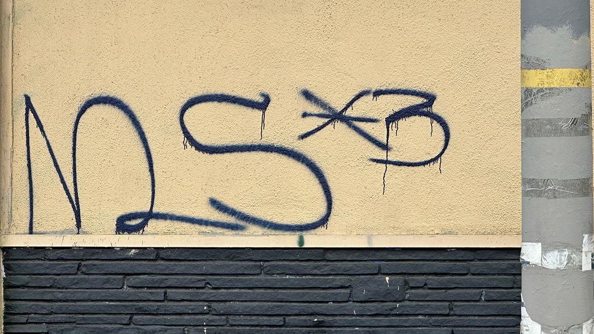 MS-13 tag on building in Los Angeles.