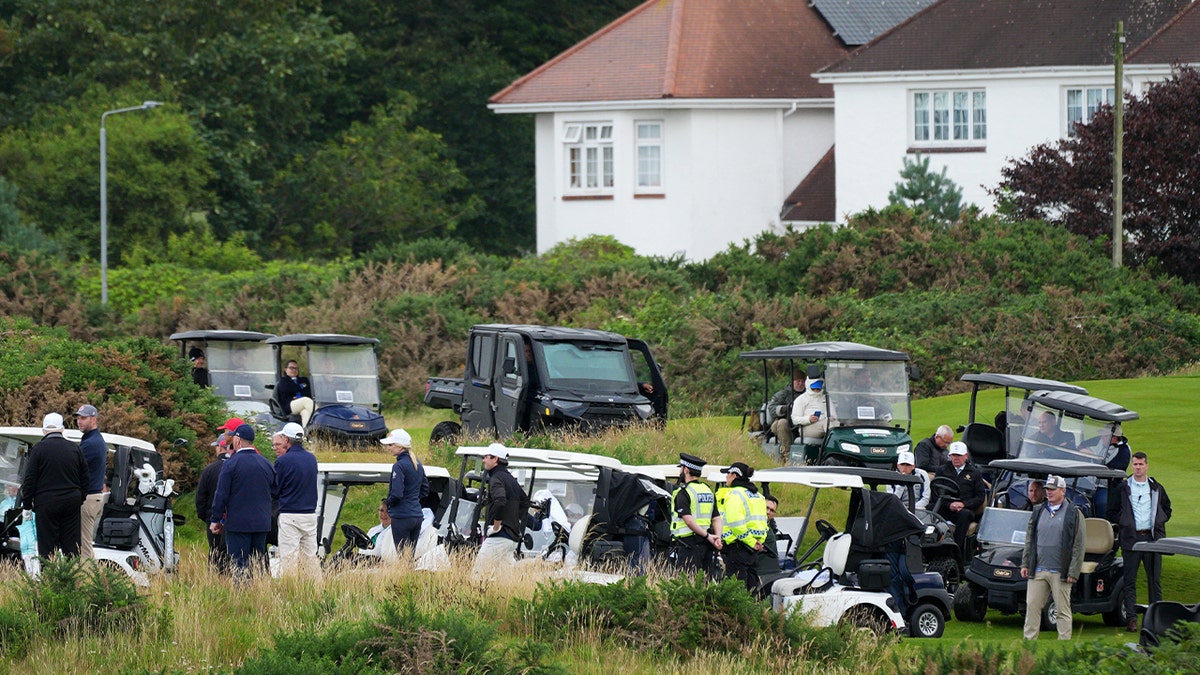 Golf Force One in Scotland with Trump