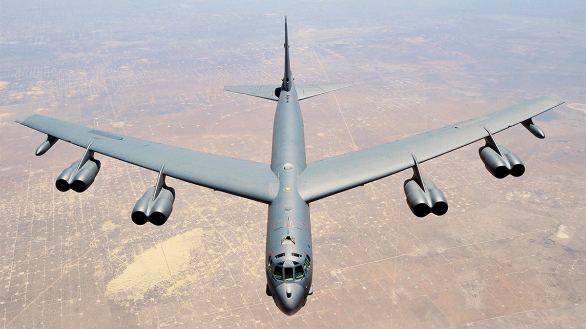 A B-52 Stratofortress had a near miss with a Delta Airlines plane over North Dakota on Friday.