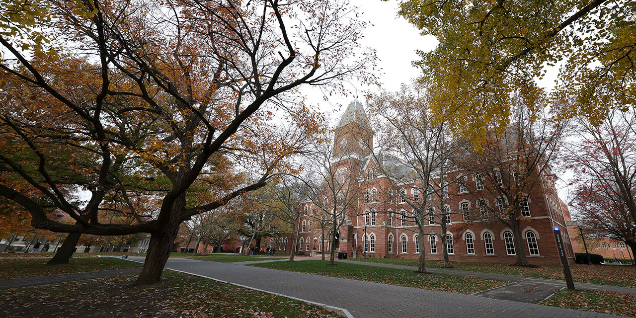 University Hall, the main academic building, on the campus of The Ohio State University