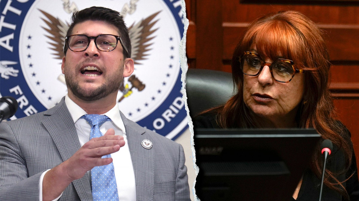 Left: Florida Attorney General James Uthmeier; Right: Vero Beach Vice Mayor Linda Moore