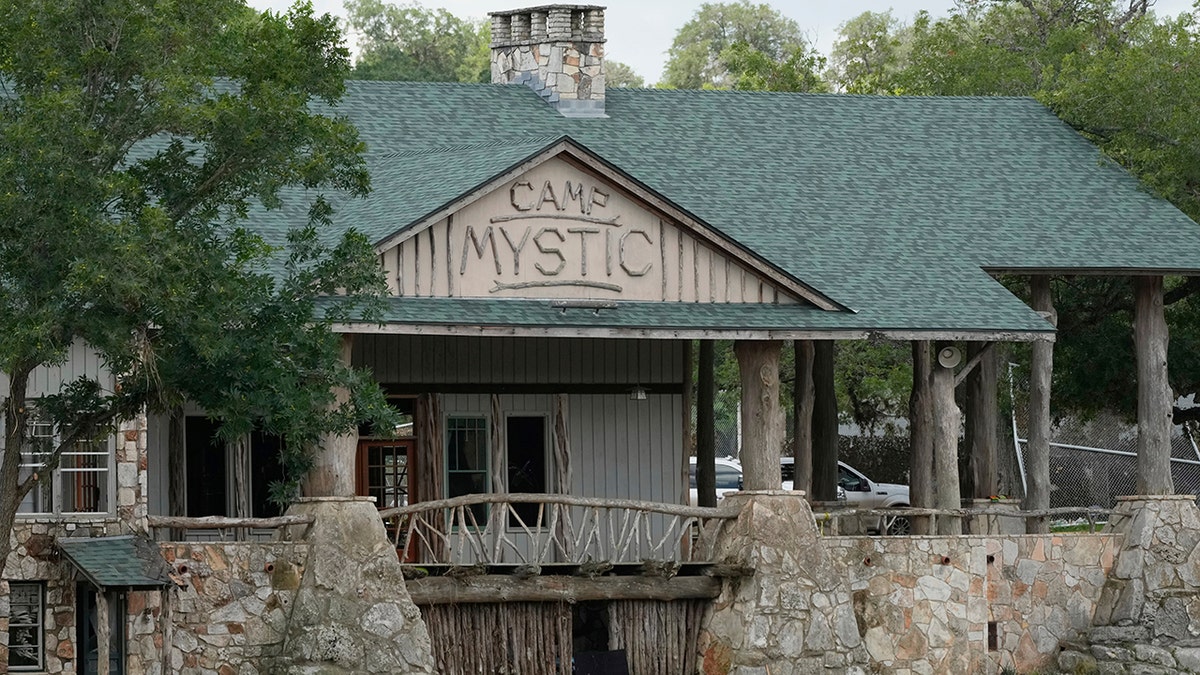 Cabin on the grounds where campers are being searched for after flooding.