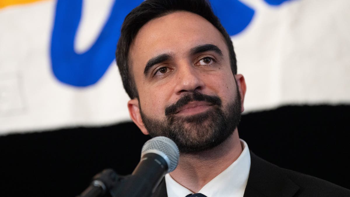 Zohran Mamdani speaks at his election victory party