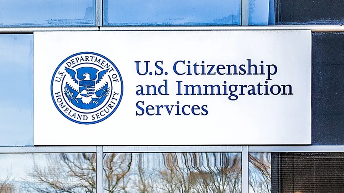 U.S. CIS sign on building