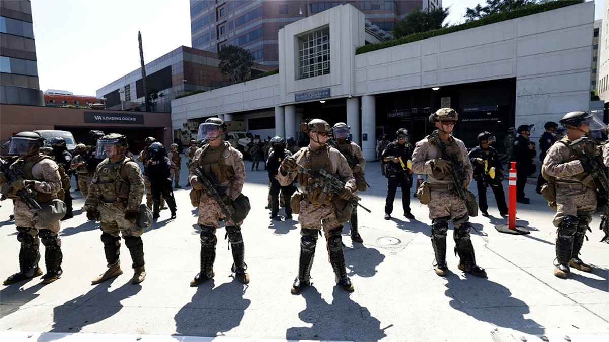 Marines deployed in Los Angeles during anti-ICE demonstrations