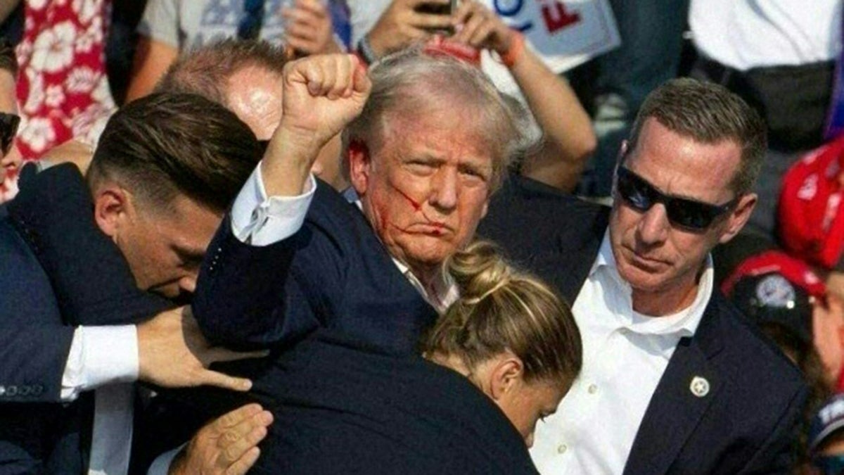Trump holds fist at Butler, Pa. rally 