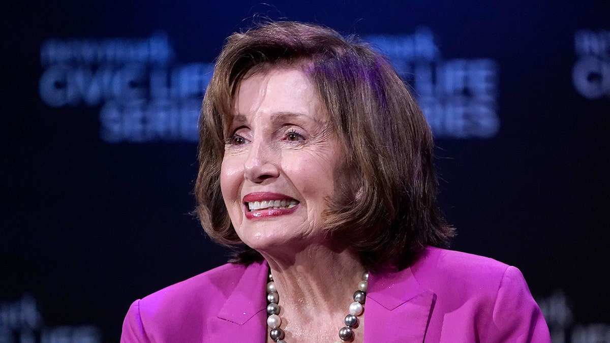 Rep. Nancy Pelosi smiling