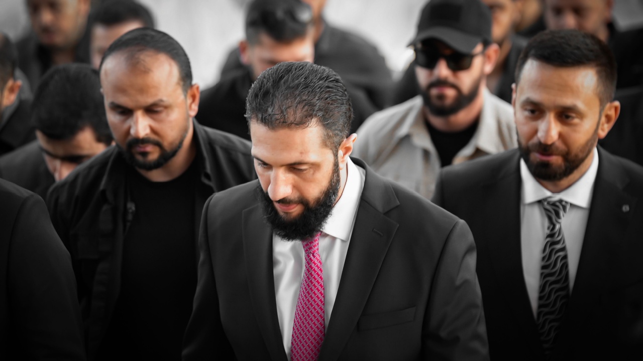 Ahmad Al-Shara at celebration in Syria.