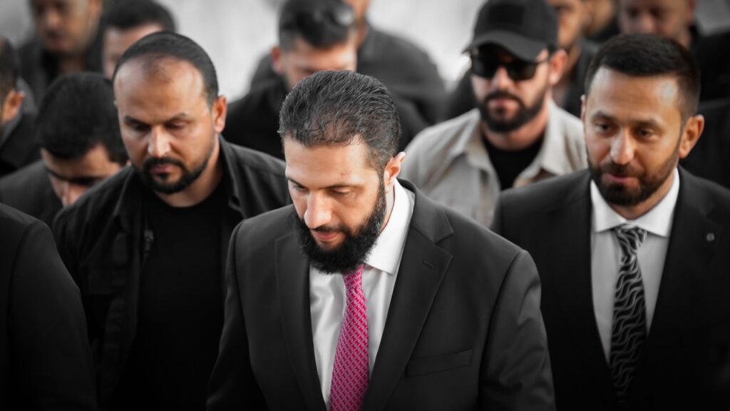 Ahmad Al-Shara at celebration in Syria.