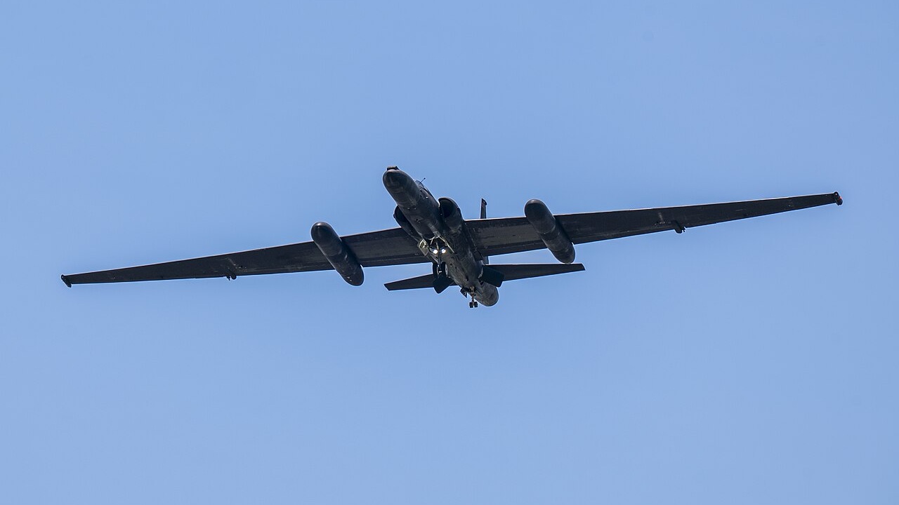 A U-2 "Dragon Lady" spy plane in flight.