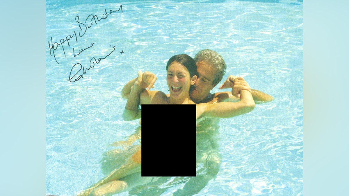 Epstein and Ghislaine in pool