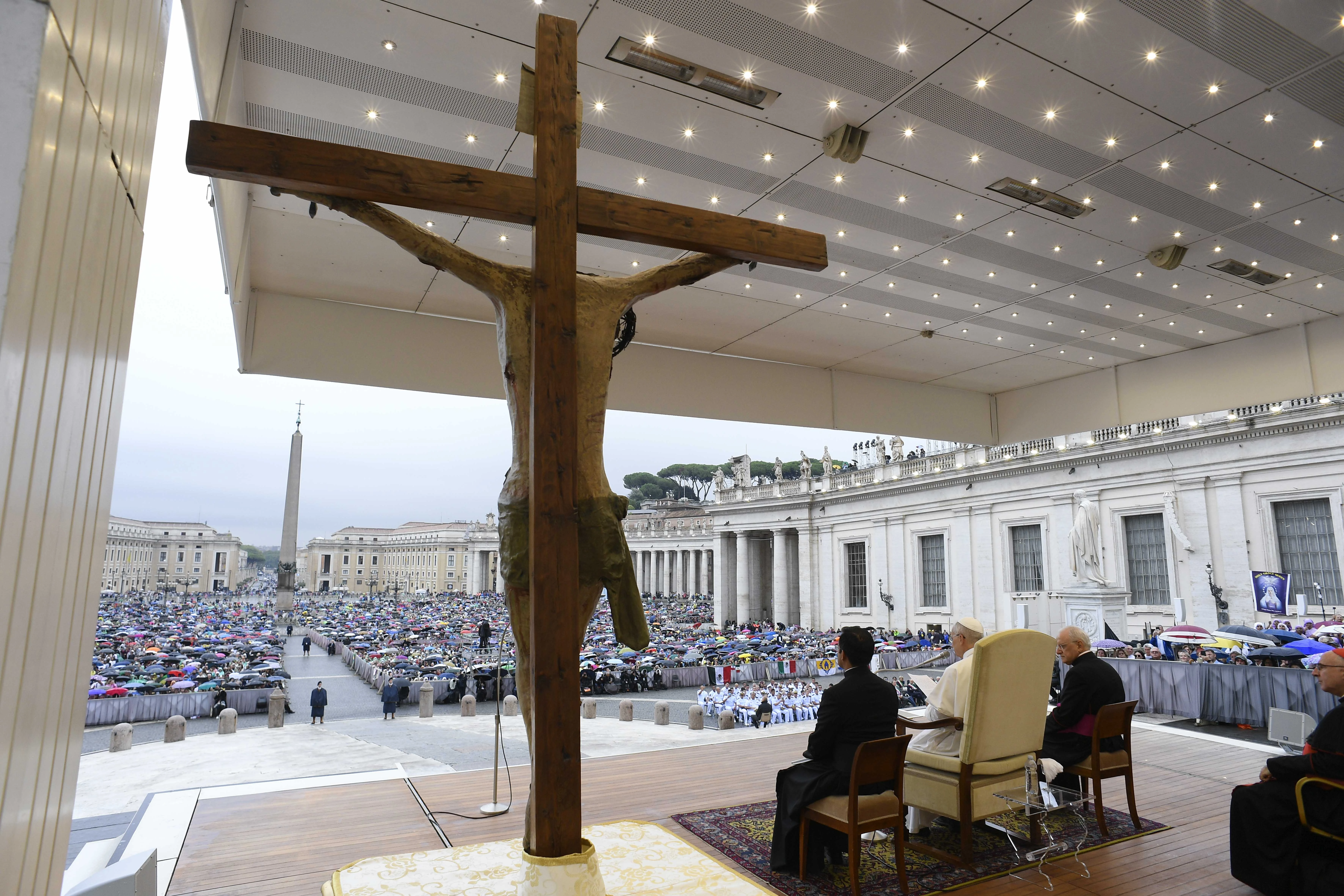 Pope Leo XIV spoke about the value of crying during his weekly audience with the public in St. Peter's Square on Sept. 10, 2025. Credit: Vatican Media