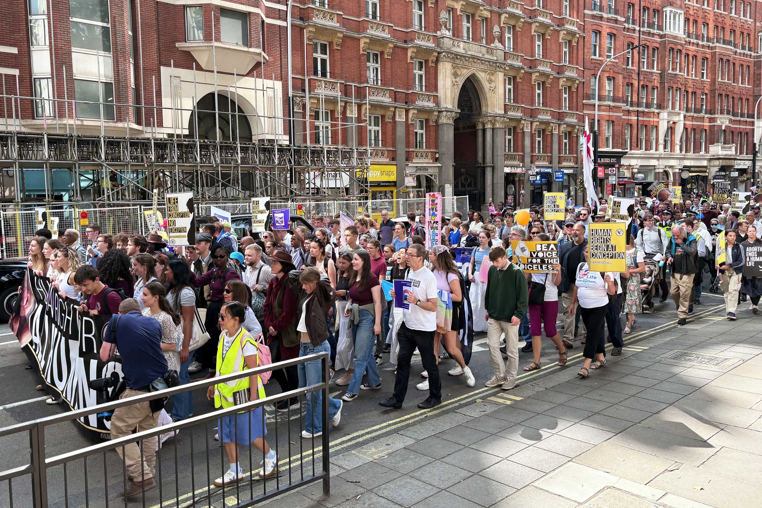 The 2025 March for Life UK drew an estimated 10,000 participants, the largest in its history. Credit: Edward Pentin/EWTN News