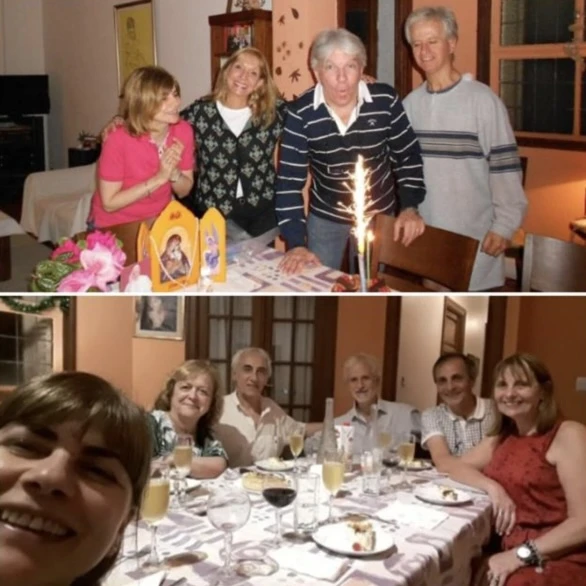 The two couples sharing faith and life. Credit: Photo courtesy of the Perez family