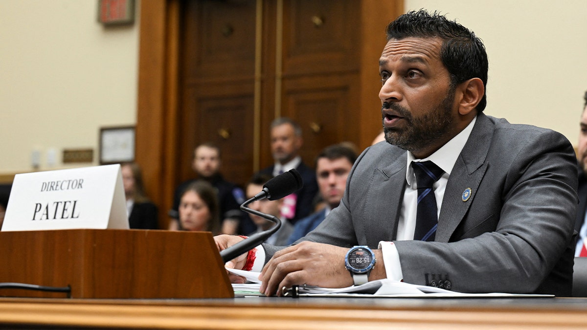 FBI Director Kash Patel testifies before a House Judiciary Committee hearing on Capitol Hill in Washington, D.C., Sept. 17, 2025.