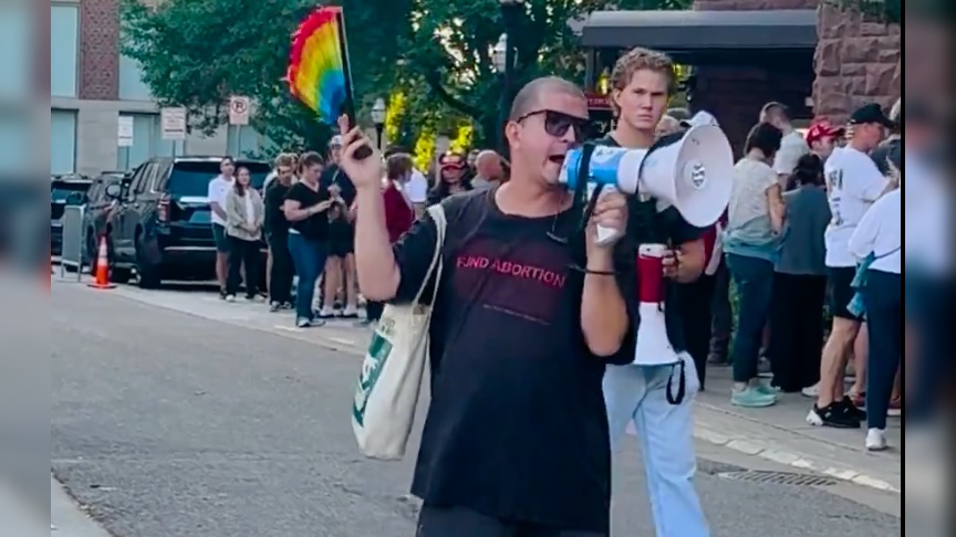 SICK: Godless Pro-Abortion Protester Chants "Erika Kirk Has Got To Go" at TPUSA's First Campus Event Since Charlie Kirk’s Assassination | The Gateway Pundit