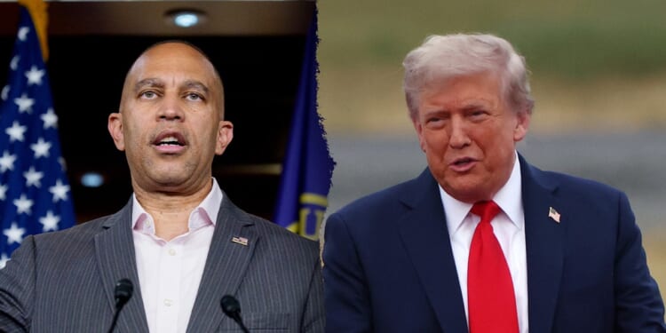 Jeffries calls Trump remarks 'unhinged' as government shutdown looms