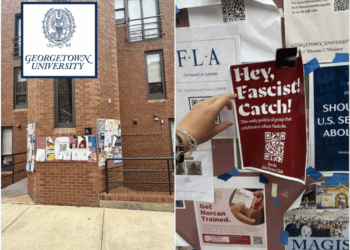 'More Than Symbolic Resistance': Flyers Posted on Georgetown's Campus Advertise New Extremist Group That 'Celebrates When Nazis Die'