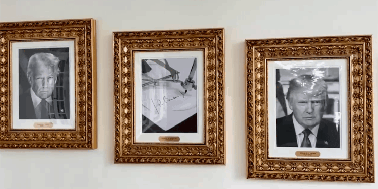 White House unveils Biden autopen portrait in Presidential Walk of Fame