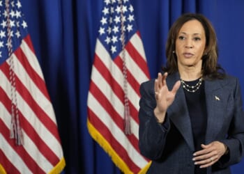 Harris resurrects 'children of the community' phrase during NYC book tour event