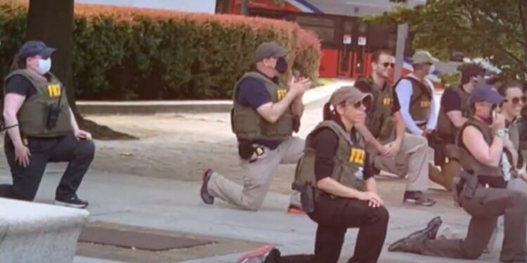 BREAKING: FBI Brass Fires More Than 15 Agents Photographed Kneeling During George Floyd Protests and Riots in DC | The Gateway Pundit