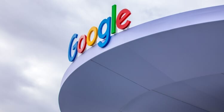 Google booth during CES at Convention Center.