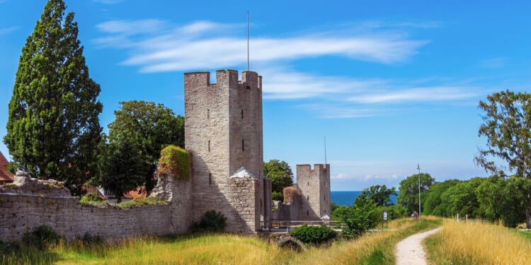 A castle on Sweden's Gotland Island.