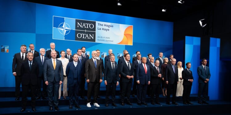 NATO leaders gathered for a family photo.