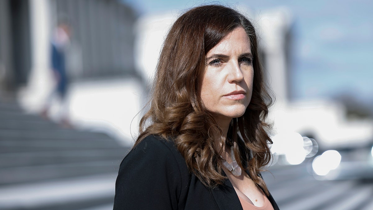 Rep. Nancy Mace serious stare outside U.S. Capitol Building