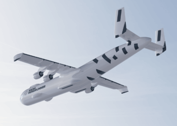 A conceptual drawing of a Radia WindRunner cargo plane.