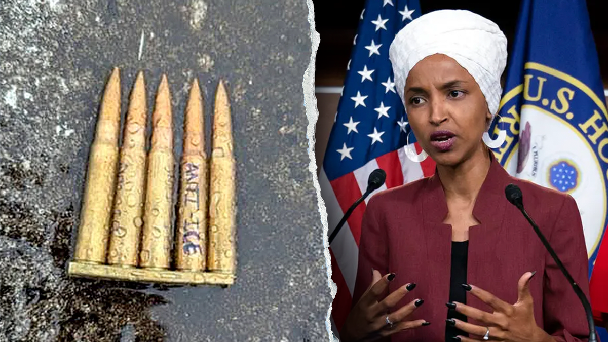 Anti-ICE bullet message and Rep. Ilhan Omar