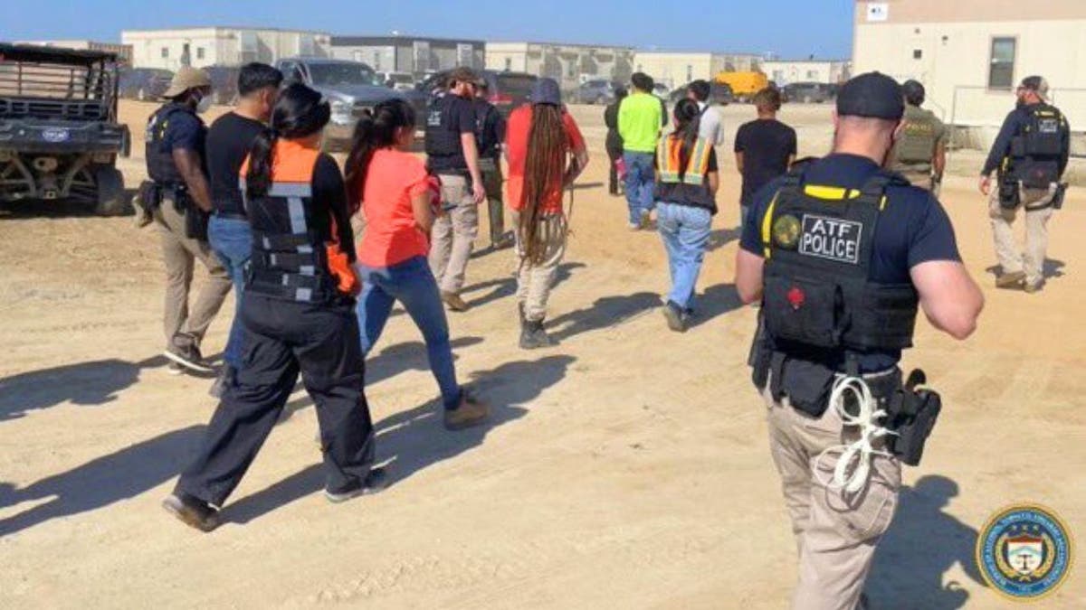 Workers escorted Hyundai raid Georgia