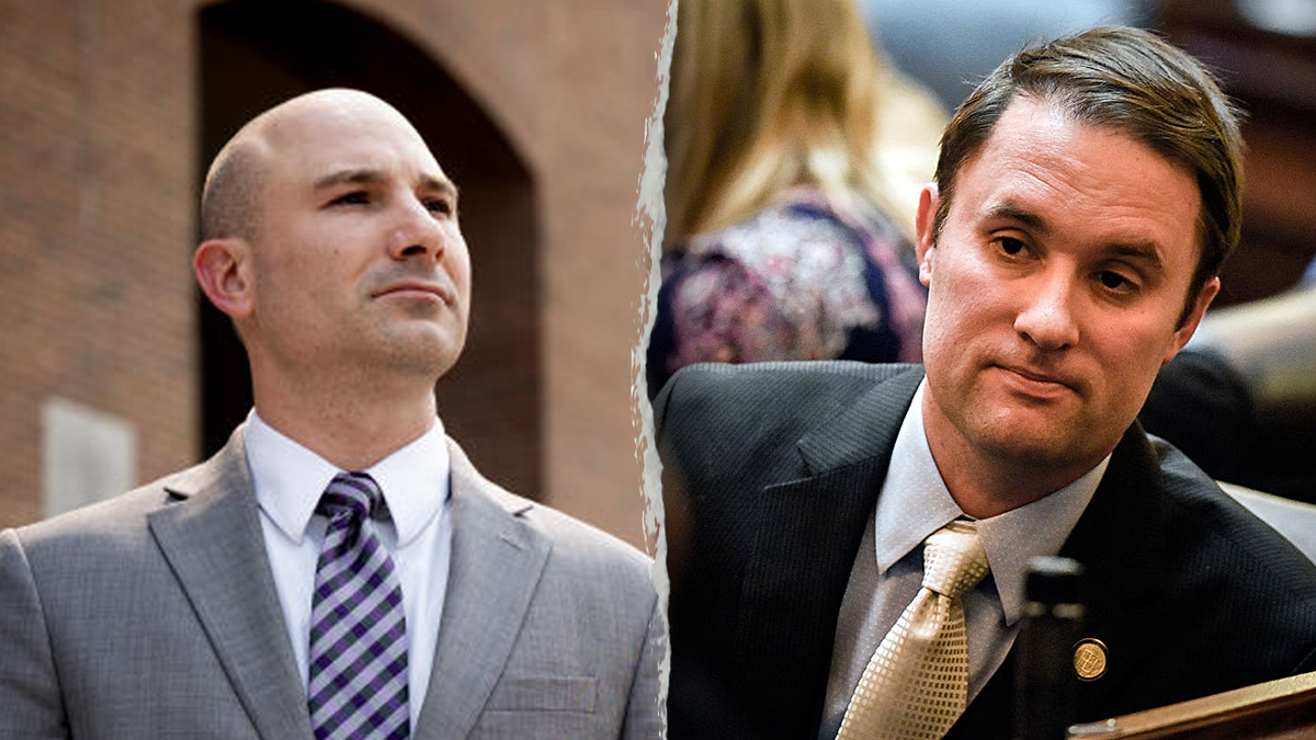 fairfax county's steve descano in a split with AG Jason Miyares