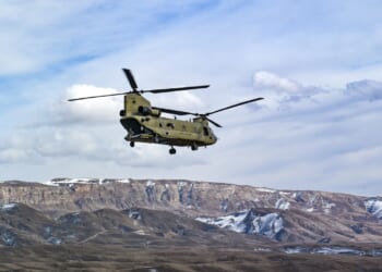 Chinook flight through Hindu Kush.