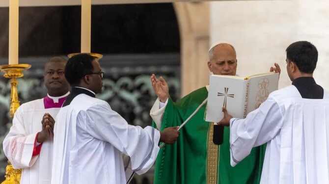 Pope Leo XIV celebrates Mass in St. Peter